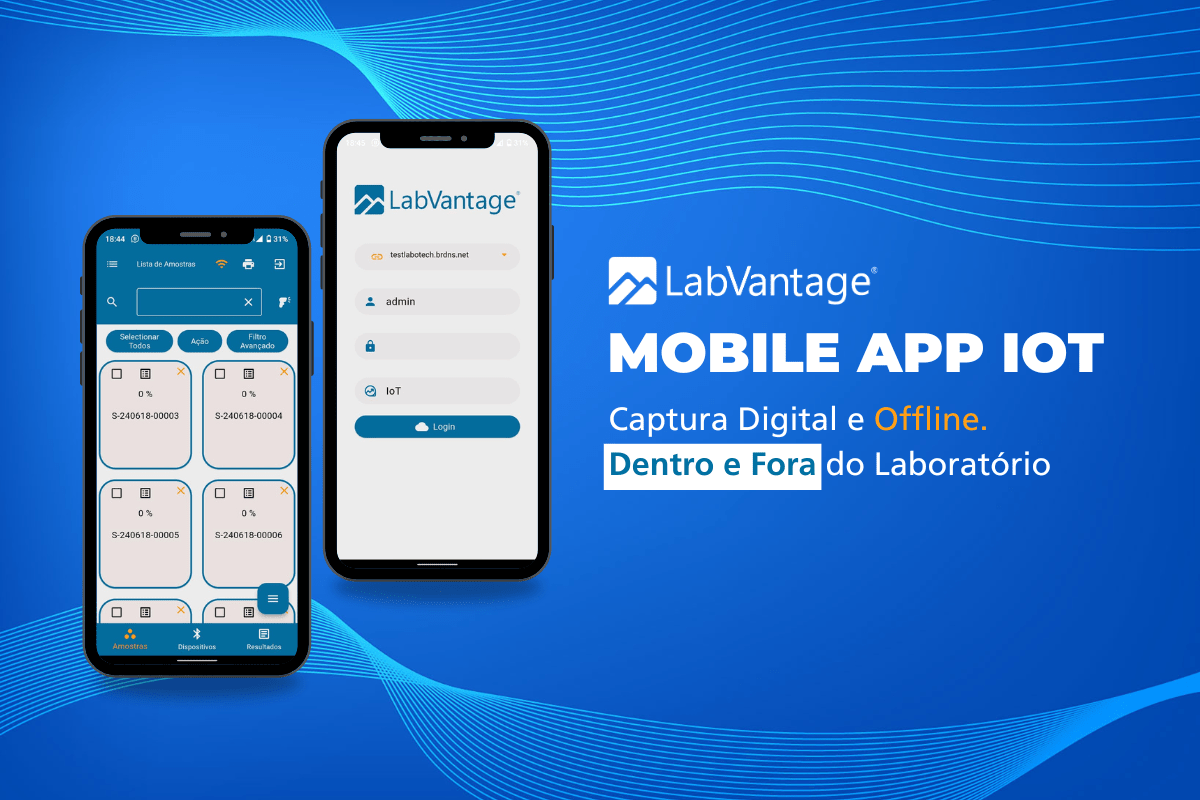 Aplicativo LabVantage Mobile App IoT: flexibilidade na palma da sua mão